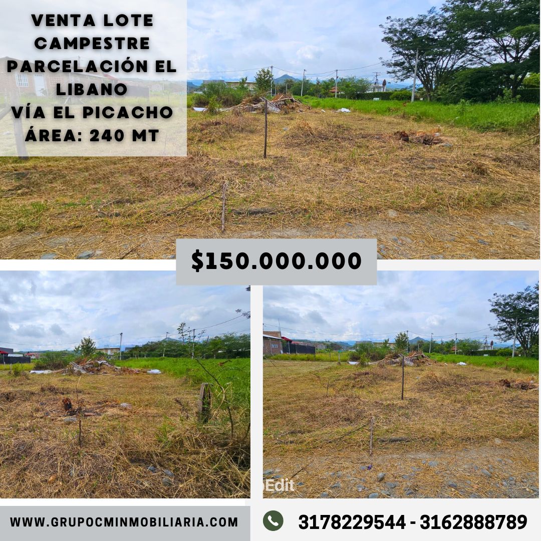 LOTE CAMPESTRE URB. EL LIBANO