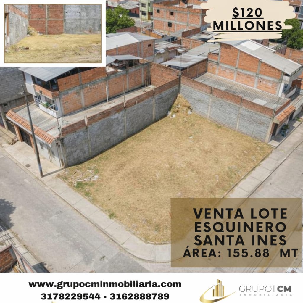 LOTE ESQUINERO SANTA INES